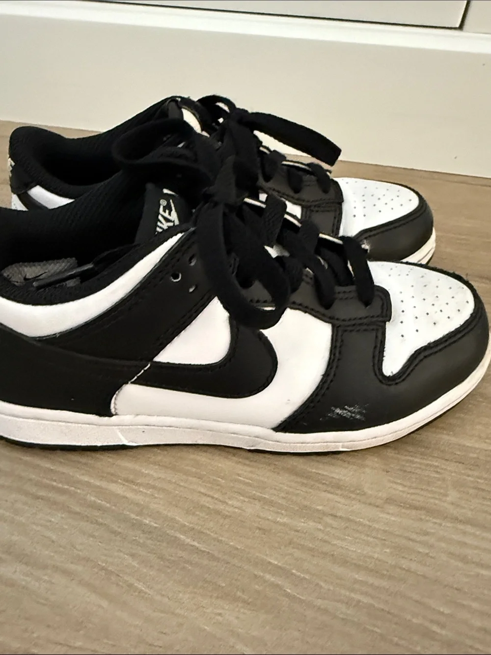 Nike Dunks Kids Black and White Low-Top Sneakers